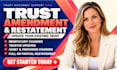 amend, restate or update your existing revocable living trust