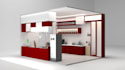 do 3d interior design and exhibition stalls