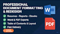 edit and redesign your document professionally