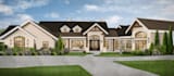 draw a realistic architectural exterior sketch