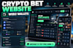 build crypto bet website, crypto bet app, sportsbook, p2e game with web3 wallets