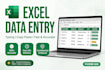 do excel data entry,typing work and copy paste jobs