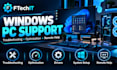 fix windows PC and laptop issues and optimize your computer remotely