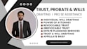 handle revocable trust, prenups, wills, and inheritance paperwork