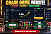build crash game website, igaming website, poker slots blackjack games, p2e game