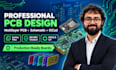do multilayer pcb layout design, circuit schematic board, pcb routine in kicad