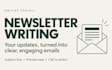 write an engaging newsletter from your notes and updates