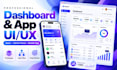 create mobile app, dashboard, website ui ux design by figma