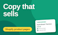 write high converting shopify product descriptions and website copy