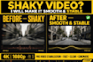 stabilize shaky video and do cinematic color grading