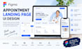 design a figma appointment booking landing page