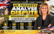 analyse UK property dispute, boundary issues contract review, conveyancing