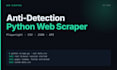 build an anti detection python web scraper with playwright