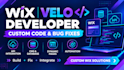 develop custom wix velo code and fix website bugs