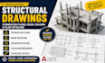 create structural drawings foundation plans, beam, column and slab detailing