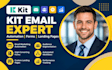 set up kit email marketing automation forms landing pages