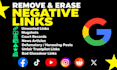 provide online reputation management, ORM, services to remove negative links