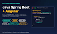 develop full stack web app with java spring boot and angular