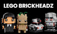 do custom lego brickheadz, lego set with instructions in bricklink studio
