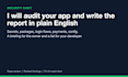 audit your app security and send a plain english report