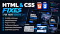 fix HTML CSS problems on websites