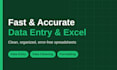 do accurate data entry and excel cleanup
