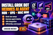 install grok bot ai agent deploy hermes ai agent n8n integrate vps mac mini setu