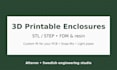 design a 3d printable enclosure for your electronics project
