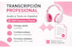 transcripción profesional de audio a texto rápida y precisa