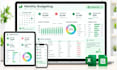 custom excel monthly budget spreadsheet esty budget CSV vba google sheet planner