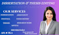 edit research papers, capstone projects, theses, dissertations, and proposals