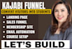 do kajabi course funnel setup, sales funnel, community website, email automation