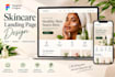 design a skincare landing page in figma