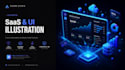 design custom isometric saas tech illustrations and UI onboarding graphics