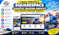 create squarespace logistics trucking dispatch and freight broker website