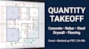do accurate construction quantity takeoff with bluebeam and excel