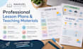create professional lesson plans and educational materials