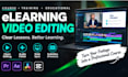 online course videos, elearning lessons and training videos