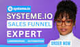 create systeme io landing page systeme io website expert systeme io sales funnel
