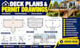create deck plans, framing plans and permit drawings