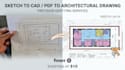 convert PDF, sketch to precise cad