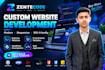 design a modern website with animations