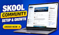 do skool online community manager, skool community promotion and skool growth