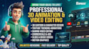 do professional 3d animation and video editing