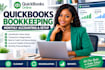 do monthly accounting and bookkeeping in quickbooks online with setup