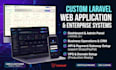 develop a custom web application in laravel