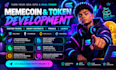 create memecoin token smart contract presale solana ethereum bnb launch service