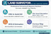 do professional land survey area calculation and quantity surveying