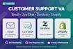 be your customer support virtual assistant for live chat