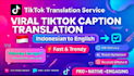translate indonesian to english and write caption